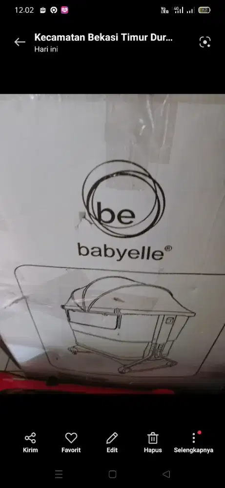 Tempat tidur bayi masih bagus