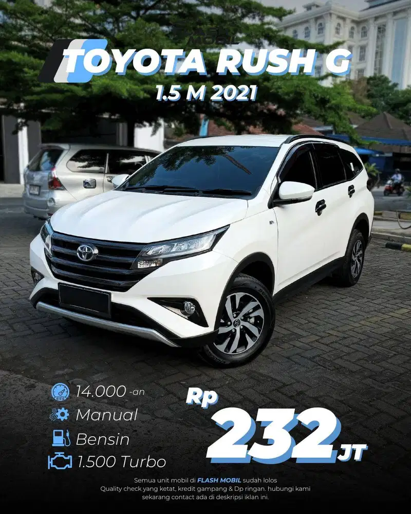 TOYOTA RUSH G 1.5 M/T 2021 PRISTINE CONDITION  (Unit Istimewa)