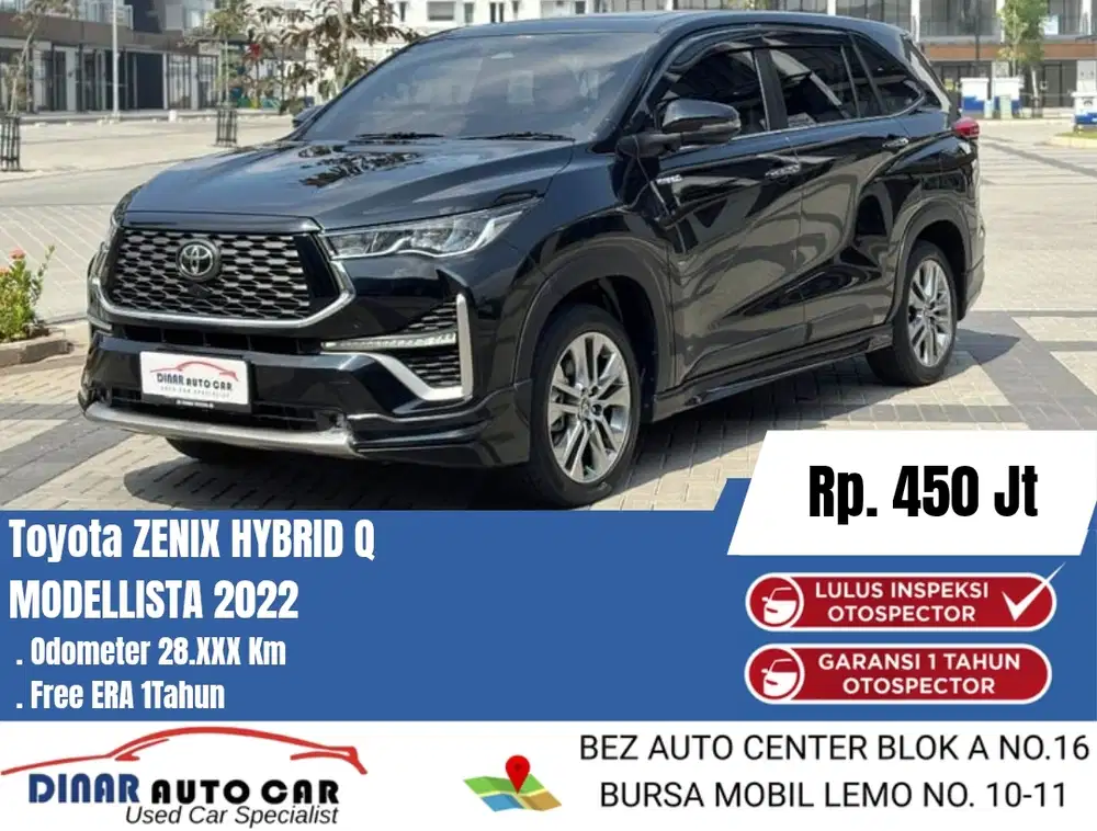 (Km 27Rb) Innova Zenix Q Hybrid Modelista RSE 2022 Warenty On *Dinar*