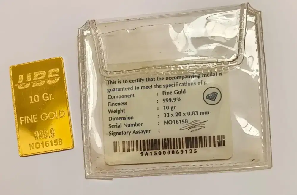 Emas UBS 10 Gram