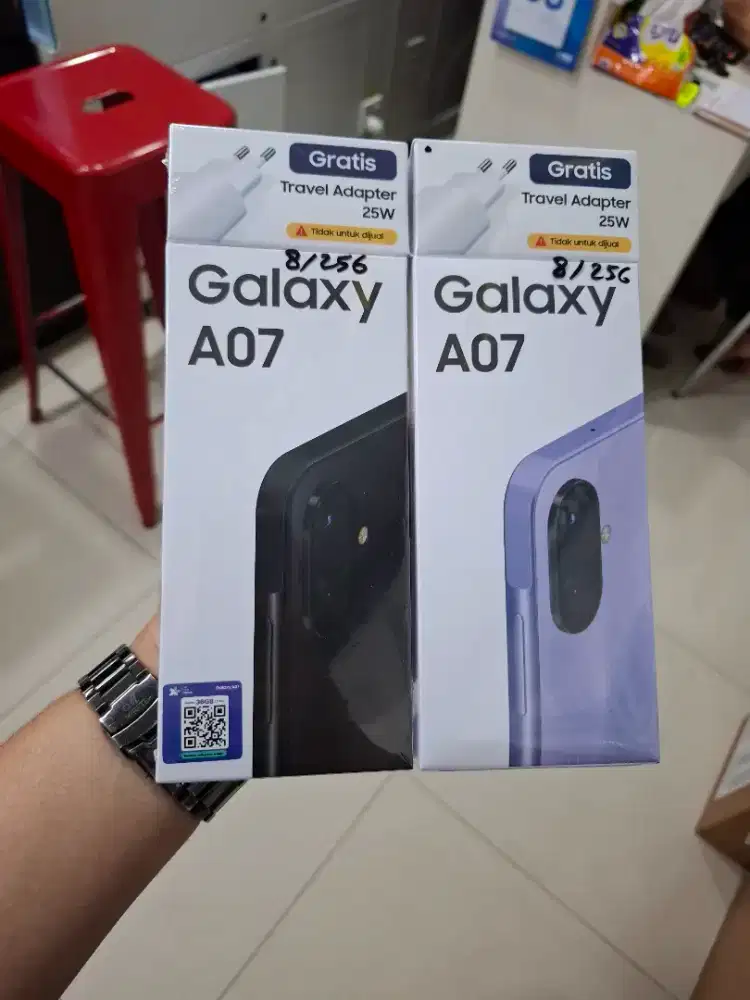 NEW SAMSUNG A07 8/256GB FREE ADAPTER ORI GARANSI RESMI