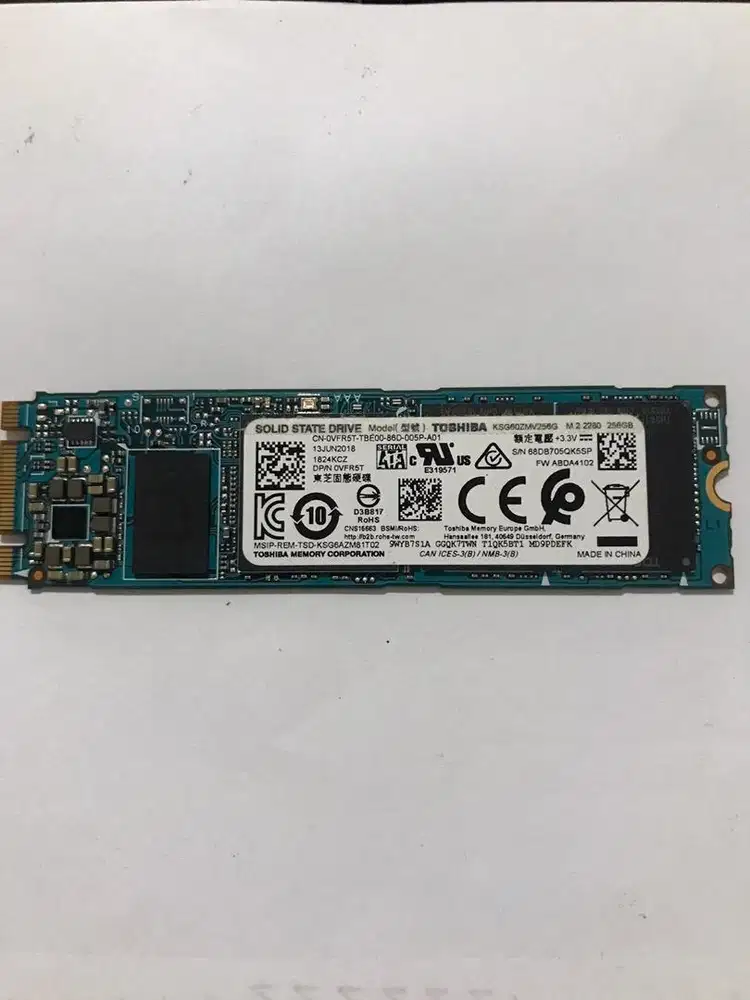SSD m.2 2280 256GB merk Toshiba17599