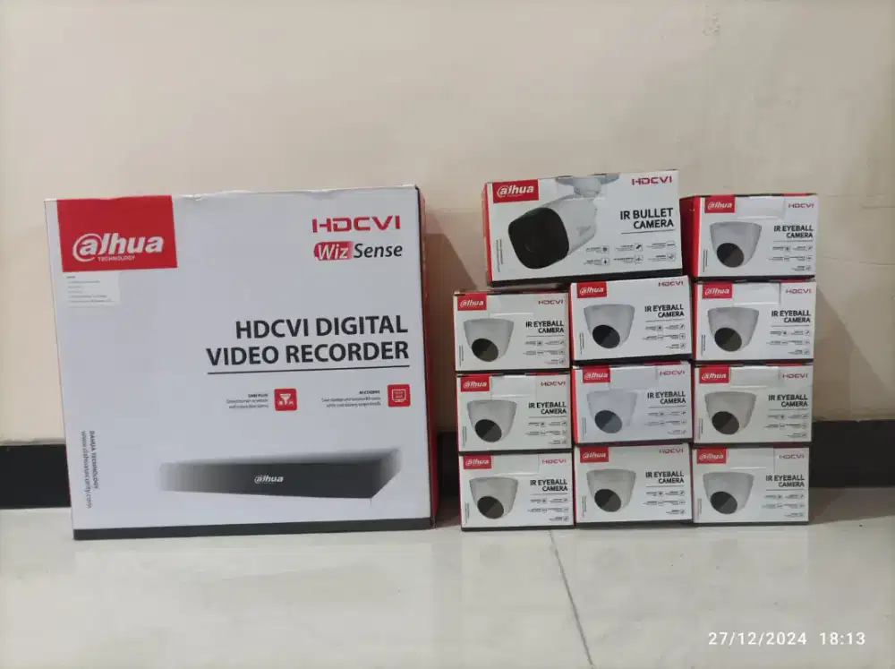 Paket Camera Cctv Dahua indoor/outdoor tersedia dan free pemasangan