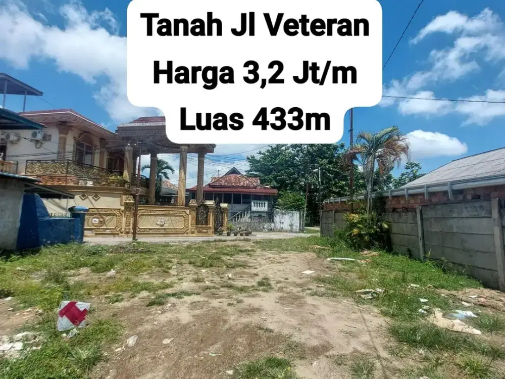 Dijual Tanah JL Veteran Depan SOMA
