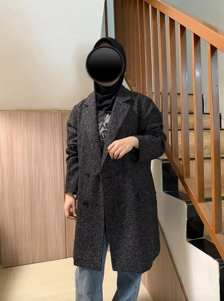 Coat Winter Dark Grey Motif LD 120