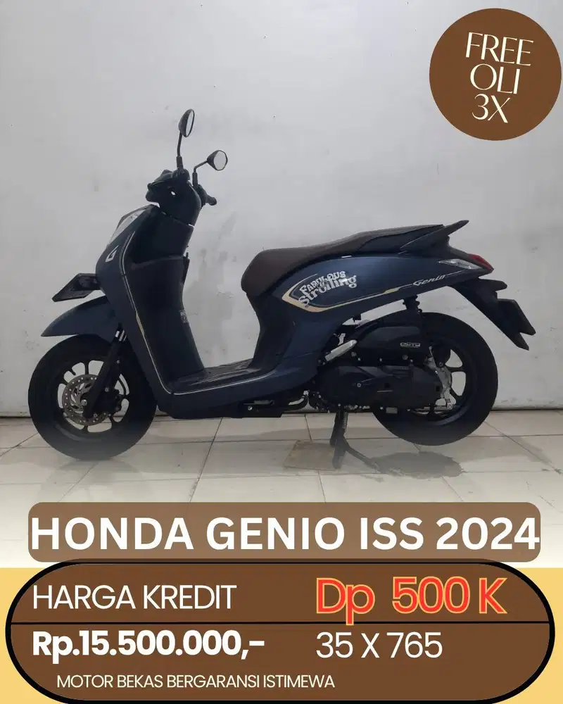 honda genio iss 2024 doff motor bekas bergaransi