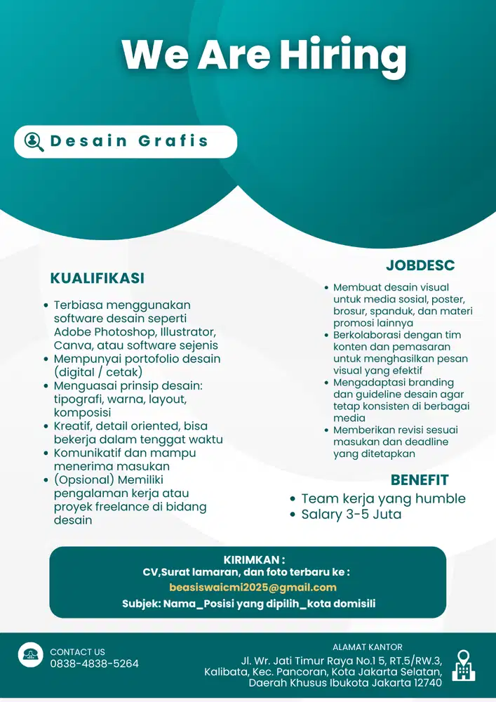 OPEN RECRUITMENT DESAIN GRAFIS