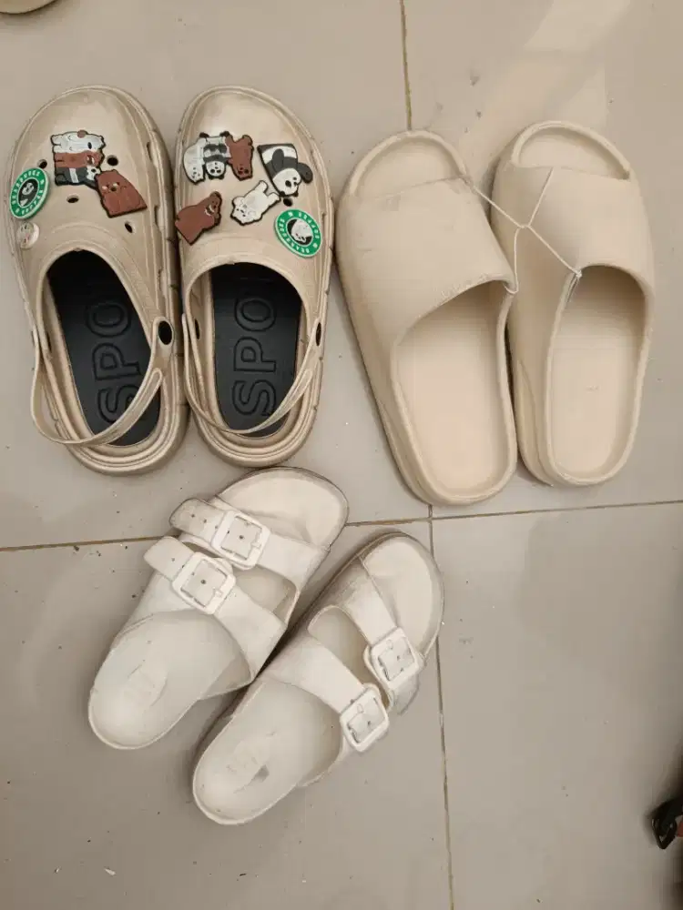 SET SANDAL CORCS 1 BARU 2 USED