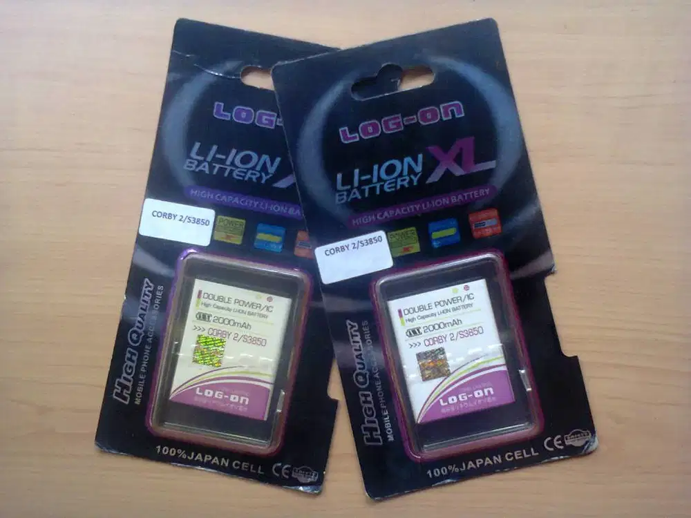 Baterai dobel power Samsung Corby 2