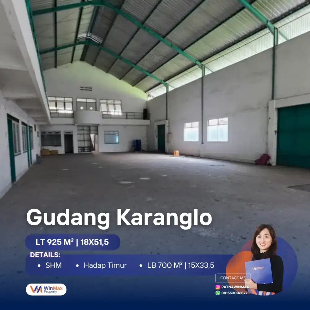 Dijual Gudang Karanglo Indah Atas Malang