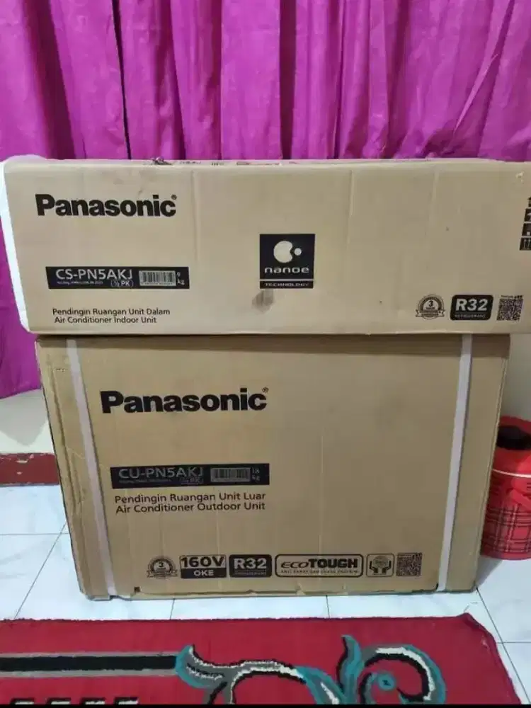 Ac panasonic 1/2 pk baru