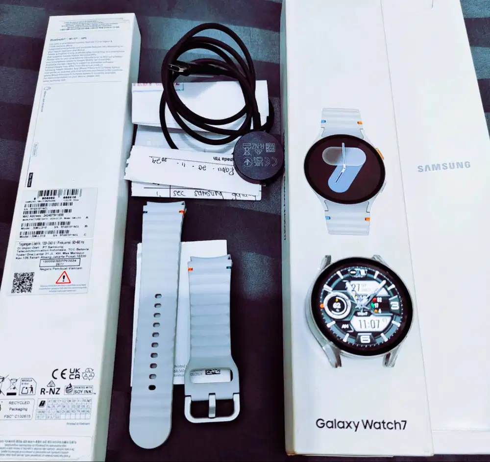 SAMSUNG GALAXY WATCH 7 Fullset 44mm 8 huawei gt 5 4 apple 9 10 se pro