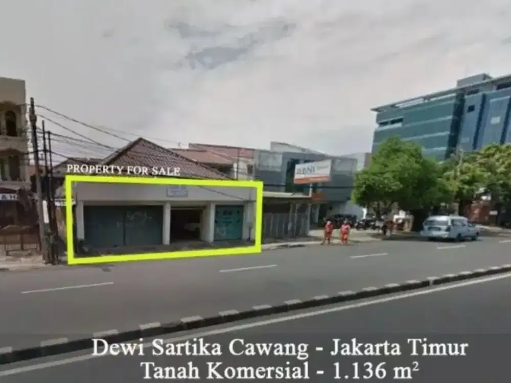 DIJUAL BANGUNAN KOMERSIAL DI JALAN DEWI SARTIKA CAWANG KRAMATJATI
