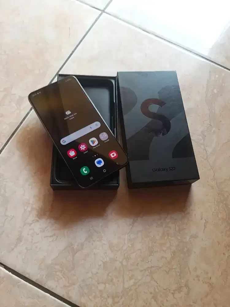 Samsung S22 8/256 Sein fullset mlusss 95%, lcet pmakaian aja dkit