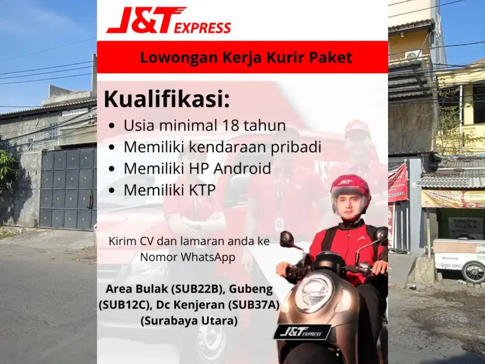 Lowongan pekerjaan kurir motor JNT
