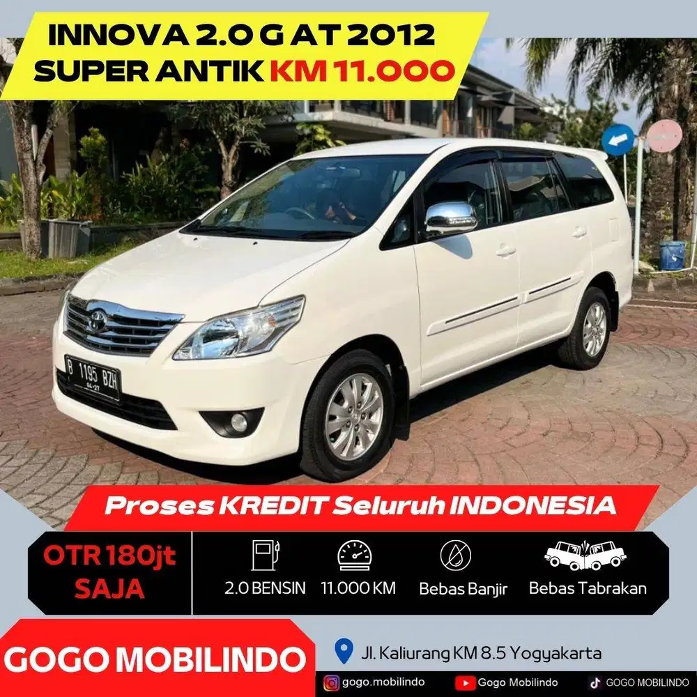[Km11rb] Kijang Innova G Matic 2012 Bensin SUPER ANTIK SIMPANAN