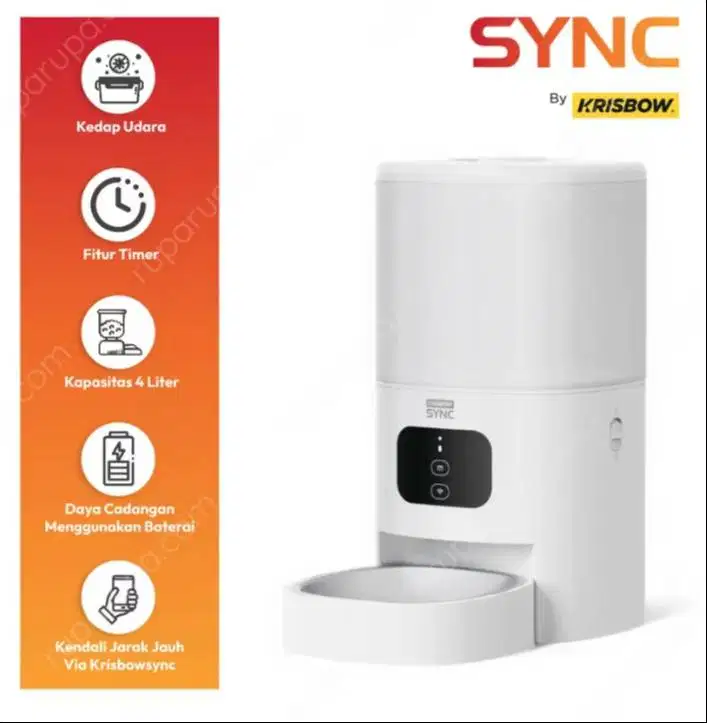 Krisbow Sync 4 Ltr Smart Tempat Makan Hewan