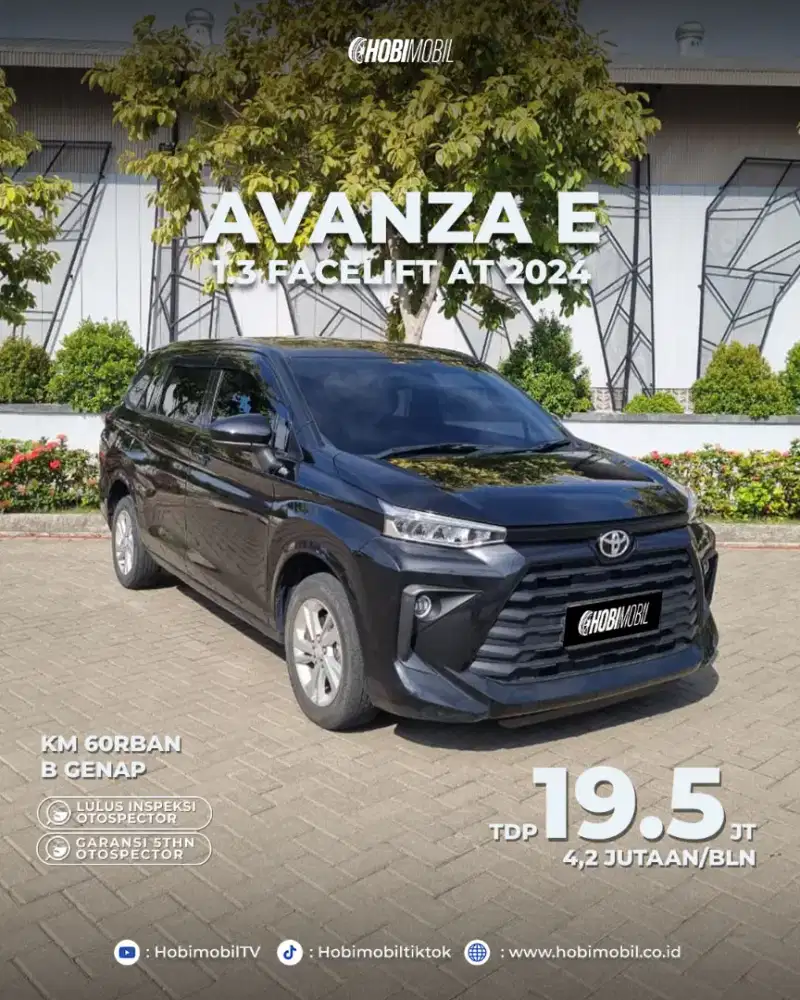(garansi mesin 5 tahun) Avanza e at 1.3 2024