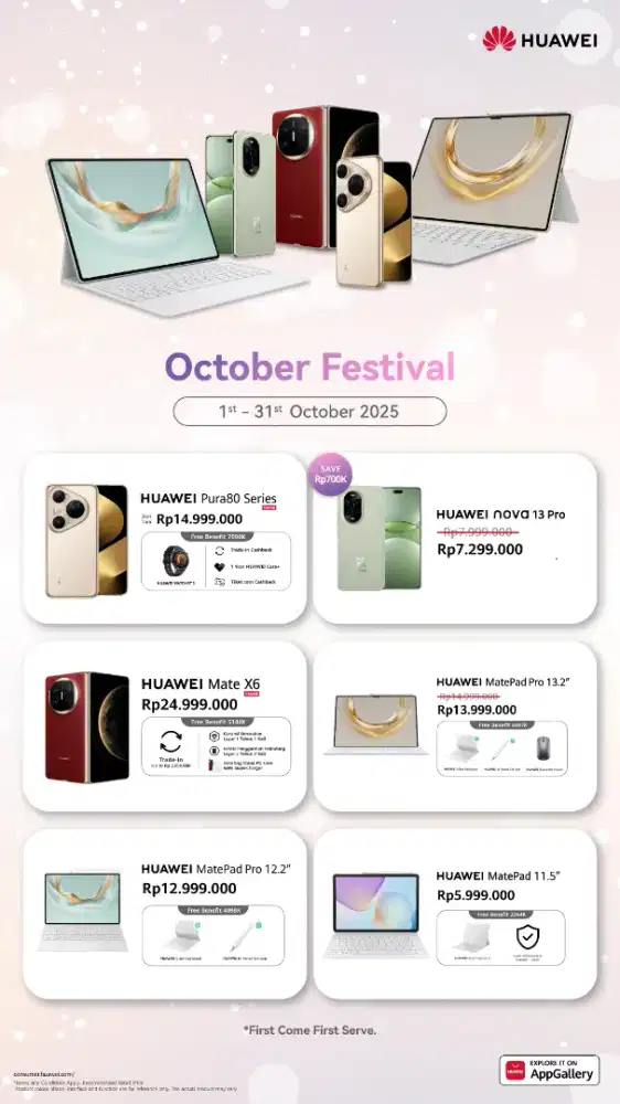 Tablet Huawei promo Oktober 2025
