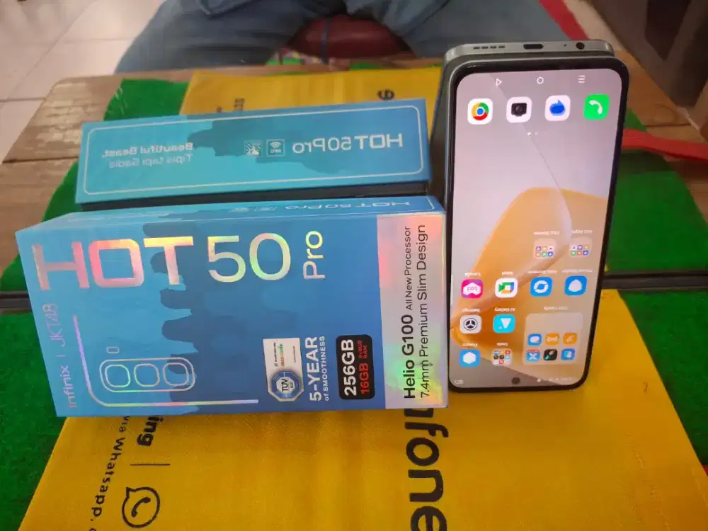 Infinix HOT 50 pro 8/256 gb mulus no minus lengkap normal