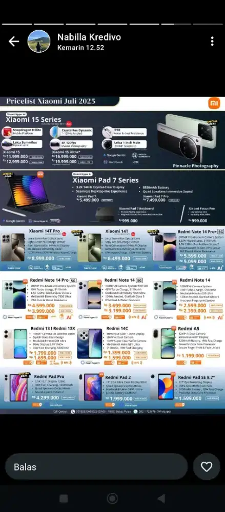 Kredit HP dan elektronik syarat KTP saja dan no tlp