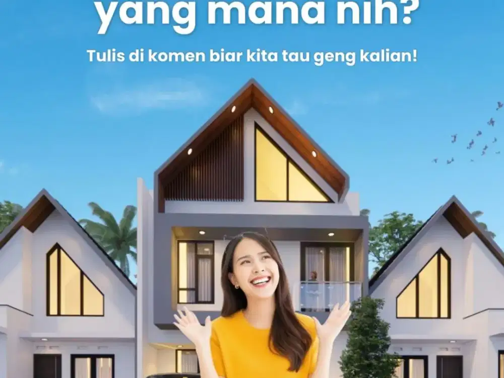 Rumah Murah Jogja Sleman Nuansa Villa Dekat Pasar Gamping