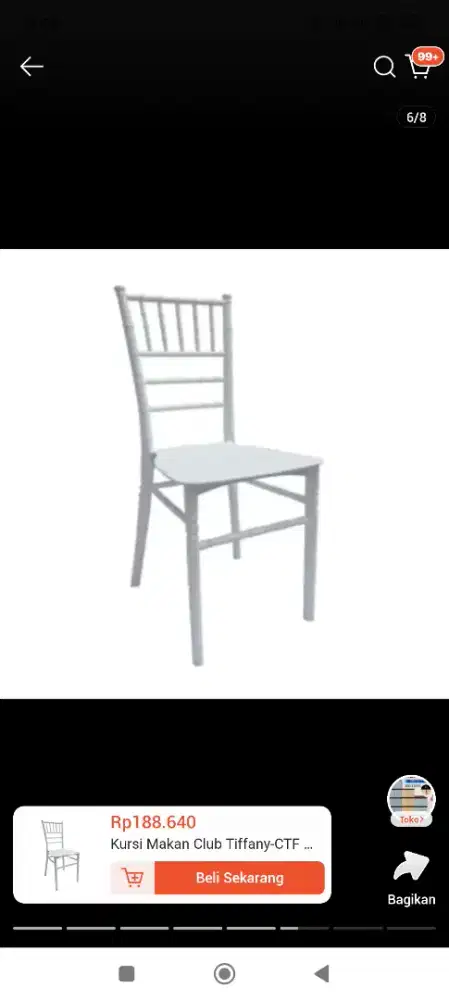 Kursi makan / pesta/ acara TIFFANY