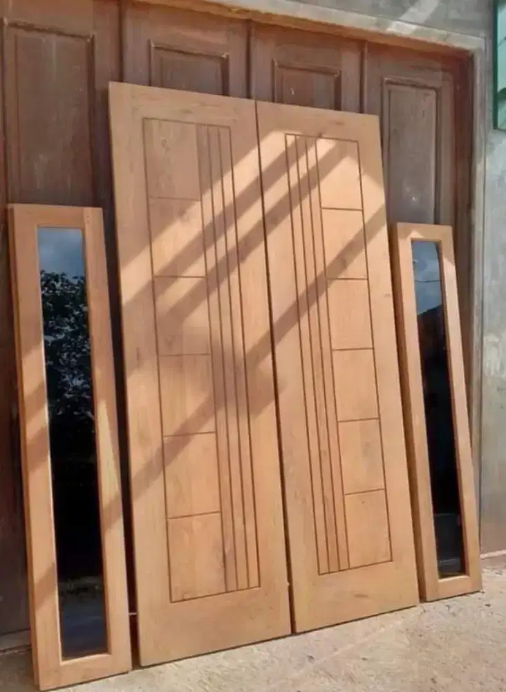 Pintu kuputarung kayu jati