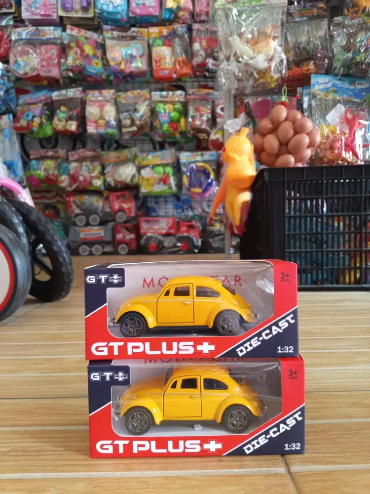mainan anak diecast mobil kodok
