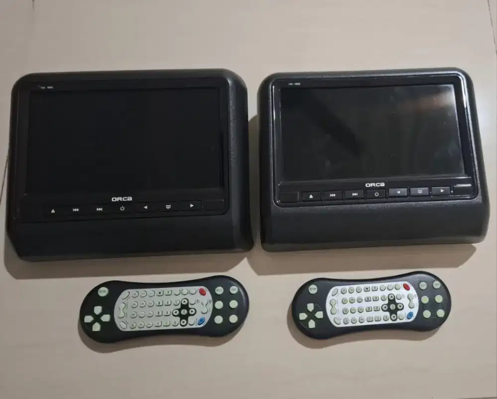 Headrest dvd player usb Orca sepasang