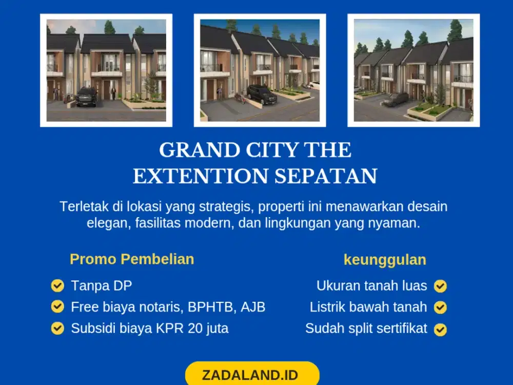 akses 15 menit ke puspem kota tangerang rumah luas tanpa DP