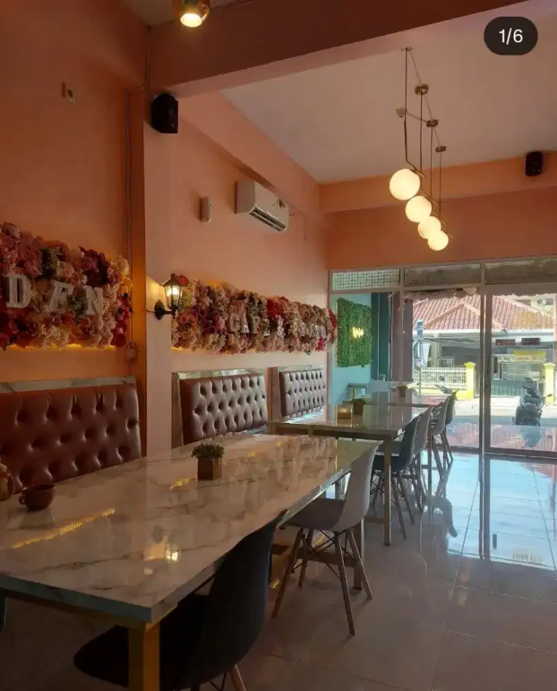 Meja bekas cafe berbagai ukuran desain elegant