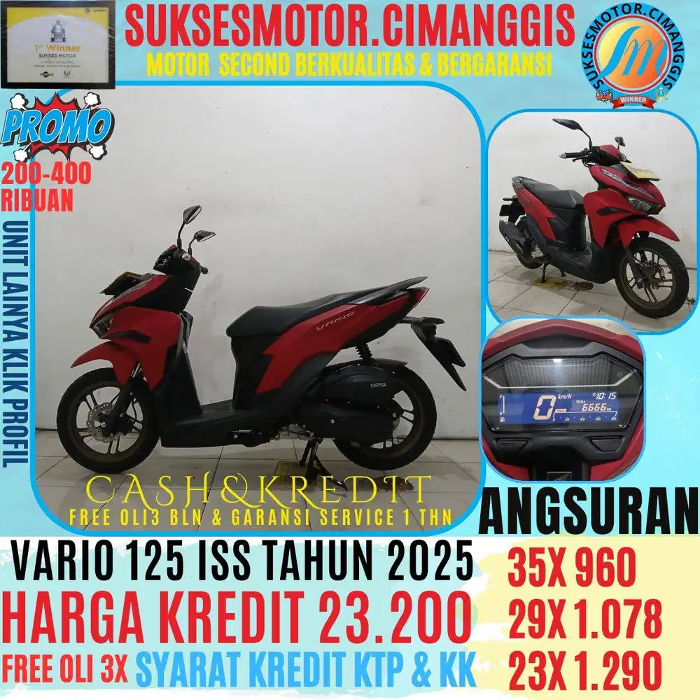 PROMO VARIO 125 ISS TERMURAH CASHBACK UPTO 700 RIBUAN FREE OLI 3 BLN