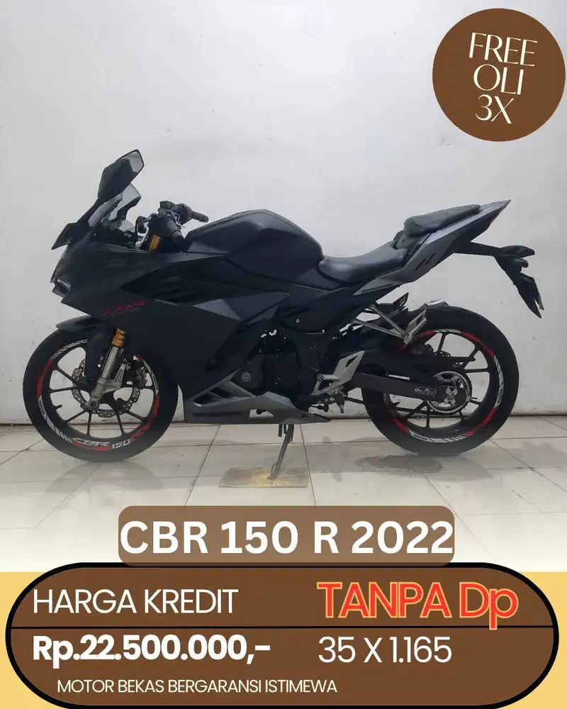 honda cbr 150 r 2022 cash dan kredit syarat ktp kk aja