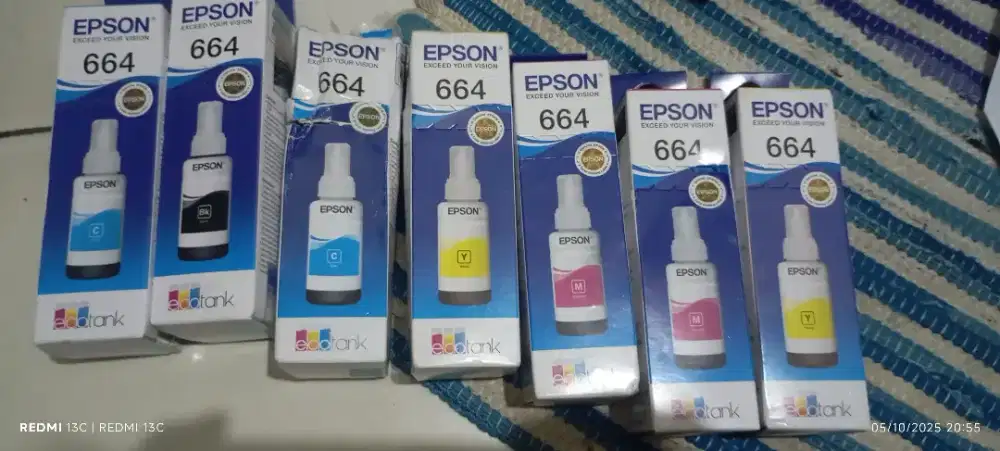 Jual isi tinta printer Epson 664 kondisi baru siap pakai