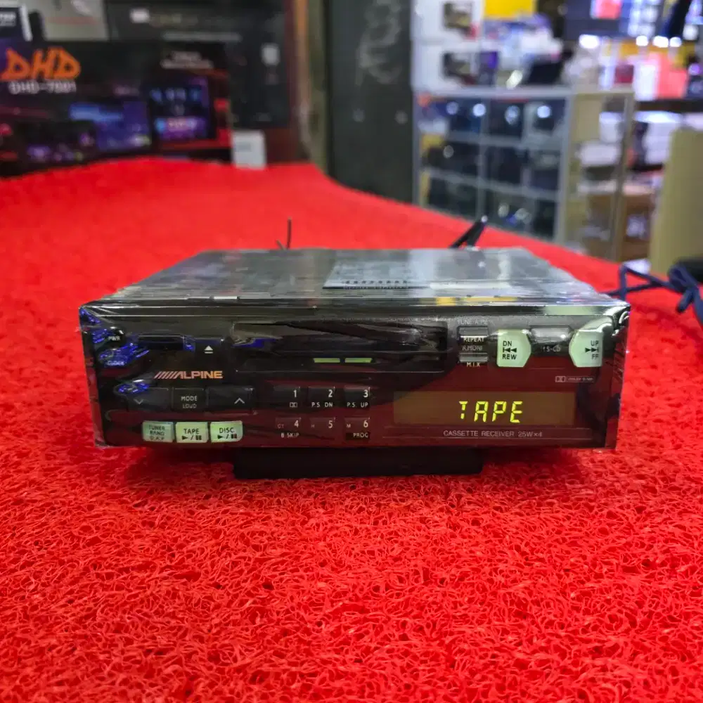 Head Unit Single Din ALPINE 7532E Kaset Radio FM AM ex Toyota Kijang