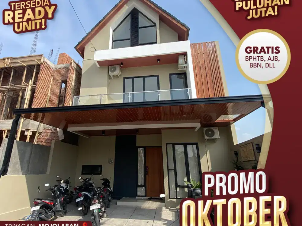 Rumah Siap Pakai 2 Lantai Dekat Exit Tol Karanganyar