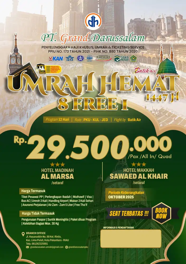 Freelance Tour Travel Haji & Umrah