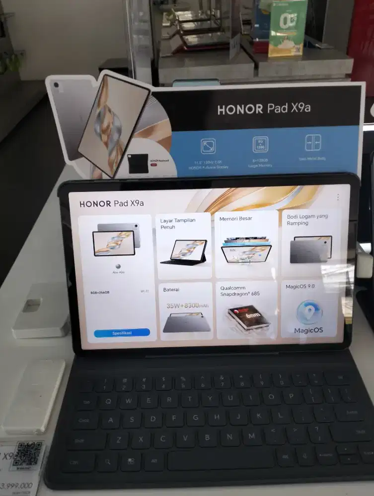 PAD HONOR X9A RAM 8+8/256GB BATERAI 8300mAh FREE KEYBOARD
