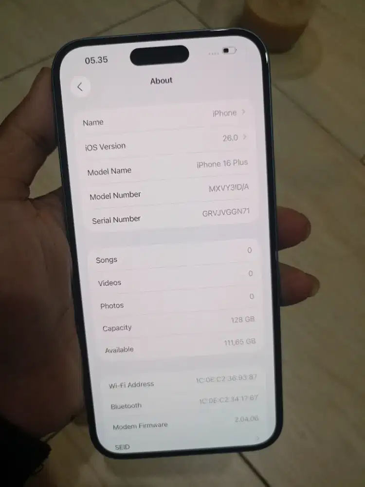 iPhone 16 Plus 128 GB Teal fullset resmi Digimap