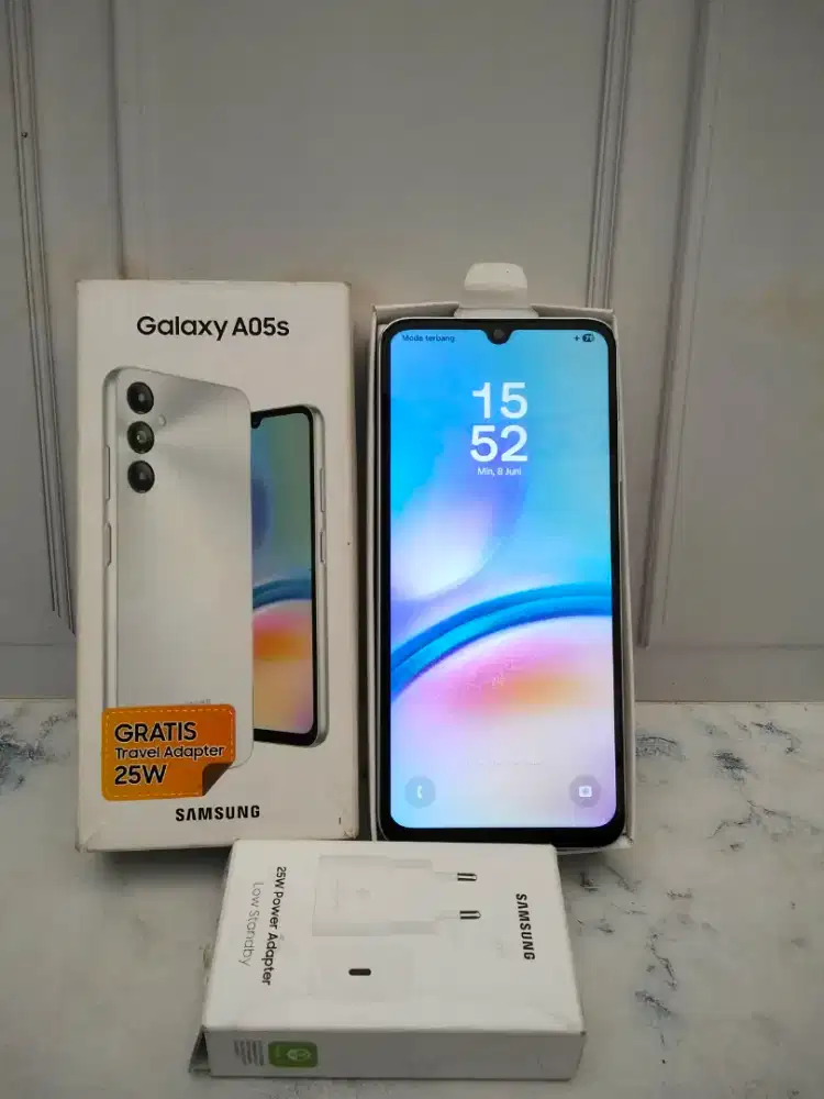 Samsung galaxy A05s ram6/128 lengkap segel mulus