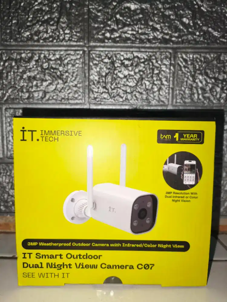IT Camera C07 Smart Outdoor Dual Night View (Segel Baru)