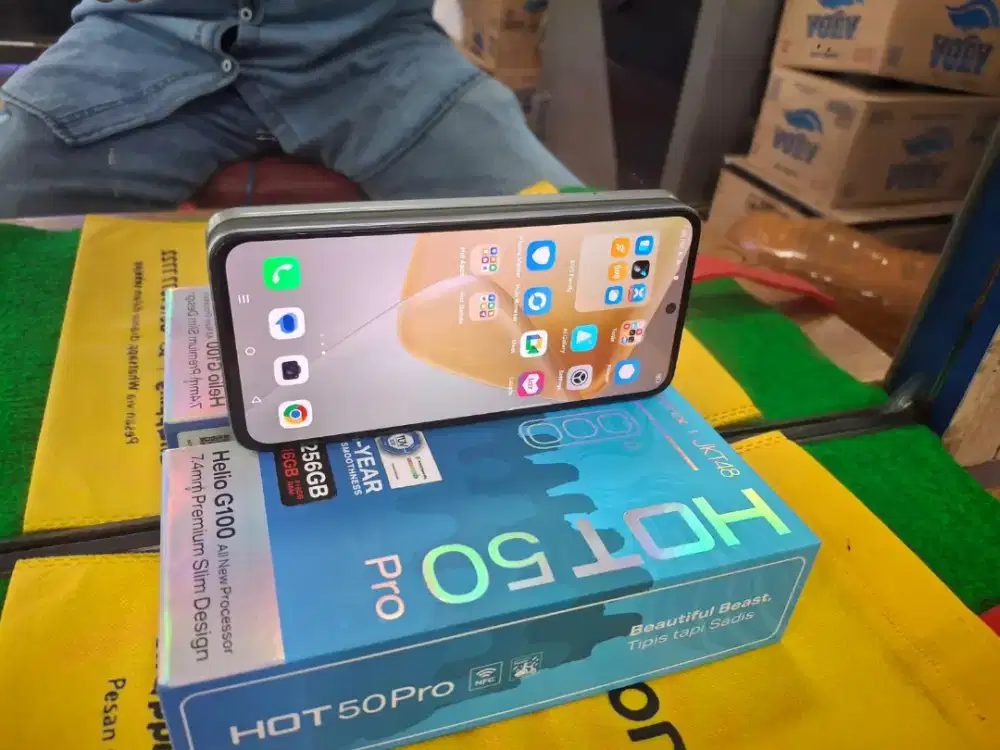 Infinix HOT 50 pro 8/256 gb mulus no minus lengkap