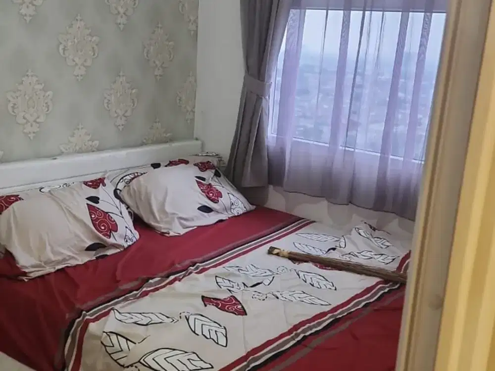 UNIT GREEN PRAMUKA APARTEMEN JAKPUS 2 ROOM FURNISH LENGKAP MALL TOWER