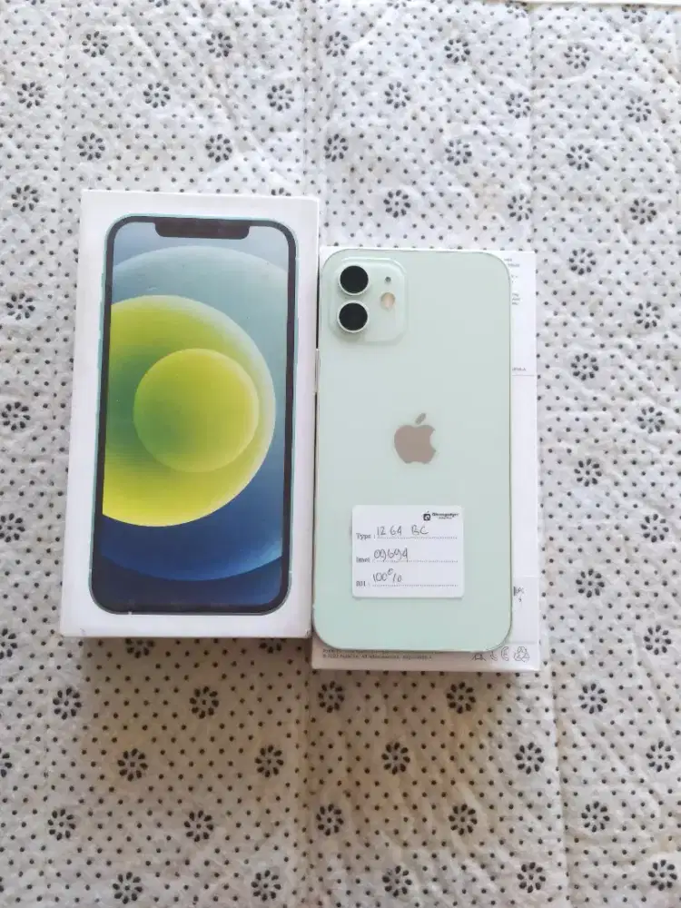 Iphone 12 64GB Beacukai permanen terdaftar