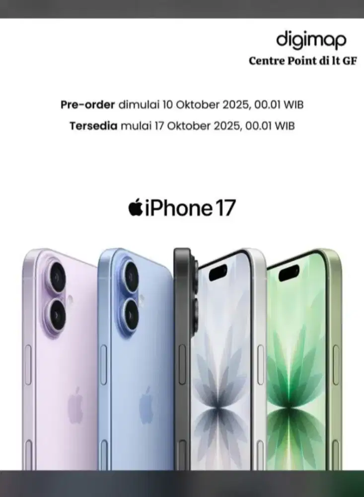 Kredit iphone 17 basic 256gb, cicilan hanya dengan KTP