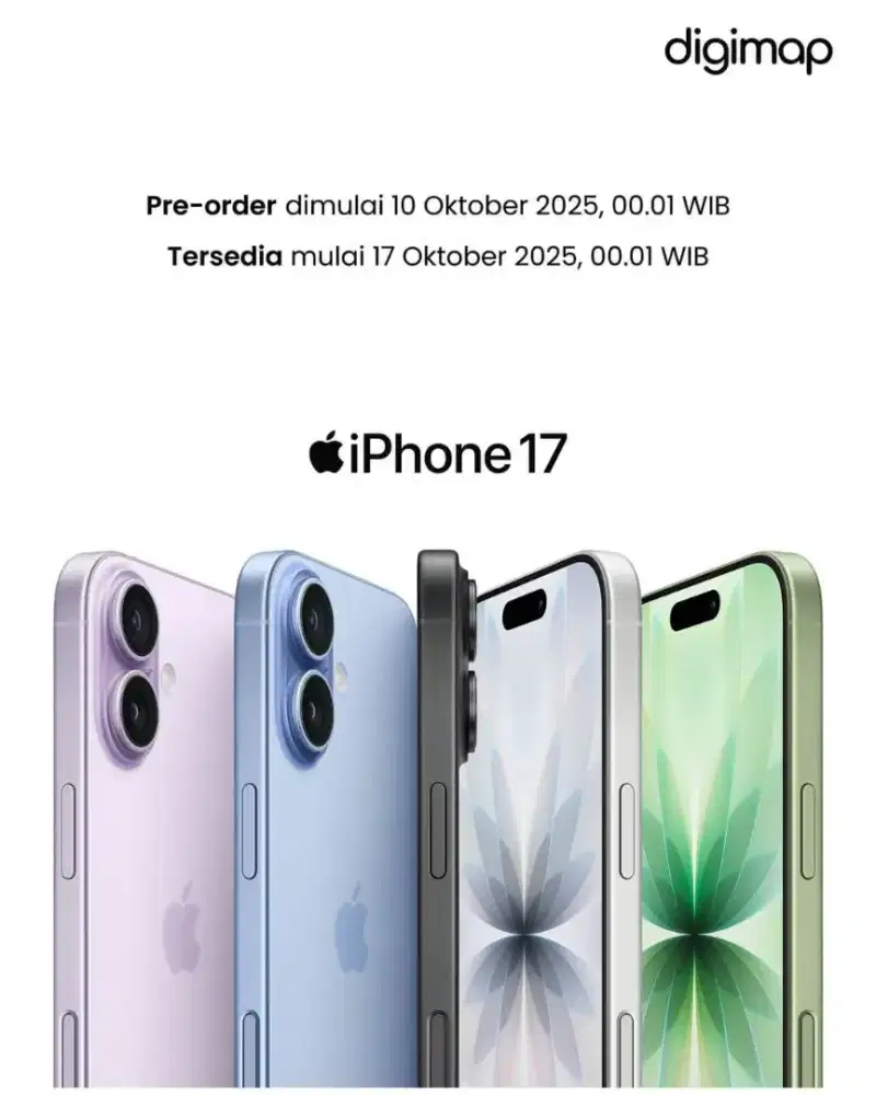 IPHONE 17 RILIS mulai PO tanggal 10 guys yang mau po di digimap hubung