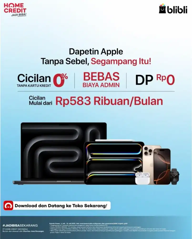 Cicilan bunga 0% iphone 16