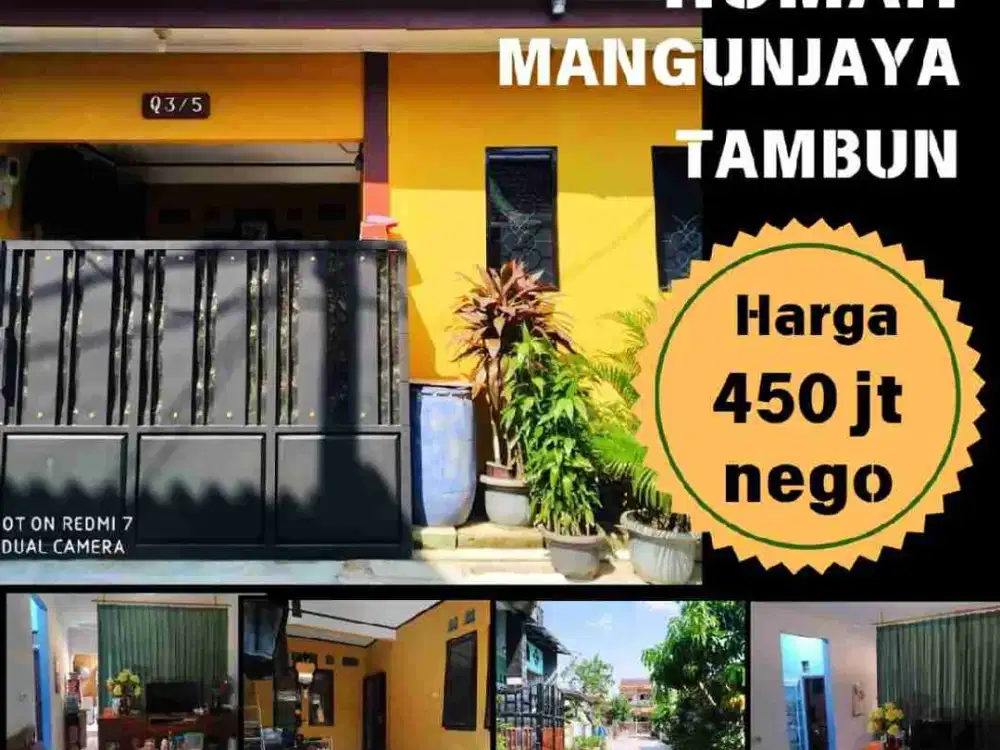 Dijual murah rumah di Mangunjaya Tambun Bekasi