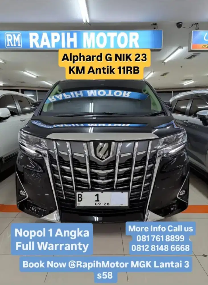 ALPHARD G 2023 Km 11rb Perfect Hitam